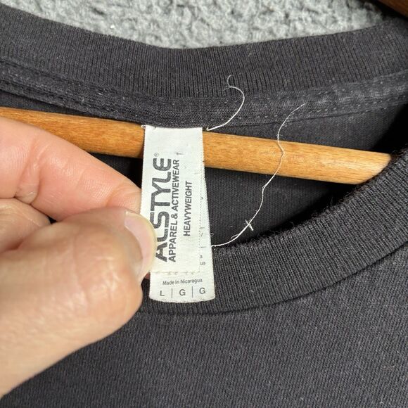 Travis Scott Welcome to Astroworld T-Shirt Men’s Size Large Thick Paint Graphic - Picture 5 of 12